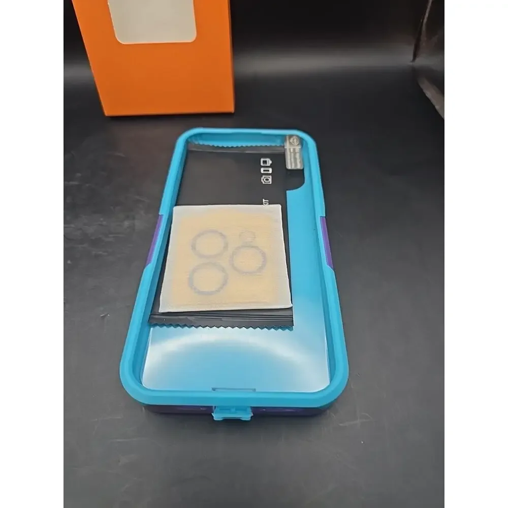 iPhone‎ 15 Pro Max Case Sky Blue/ Light Purple Shockproof